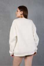Leopar Desenli Oversize Sweatshirt - Görsel 8