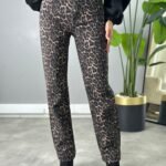 Leopar straight Jean %100 pamuk