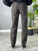 Leopar straight Jean %100 pamuk - Görsel 4